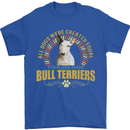 A Bull Terrier Dog Mens T-Shirt 100% Cotton Royal Blue