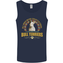 A Bull Terrier Dog Mens Vest Tank Top Navy Blue