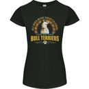 A Bull Terrier Dog Womens Petite Cut T-Shirt Black
