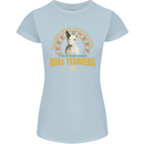 A Bull Terrier Dog Womens Petite Cut T-Shirt Light Blue