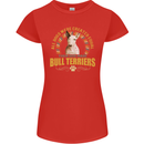 A Bull Terrier Dog Womens Petite Cut T-Shirt Red
