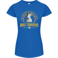 A Bull Terrier Dog Womens Petite Cut T-Shirt Royal Blue