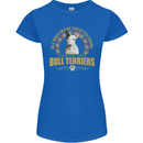 A Bull Terrier Dog Womens Petite Cut T-Shirt Royal Blue