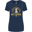 A Bull Terrier Dog Womens Wider Cut T-Shirt Navy Blue