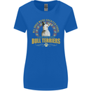 A Bull Terrier Dog Womens Wider Cut T-Shirt Royal Blue