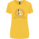 A Bull Terrier Dog Womens Wider Cut T-Shirt Yellow