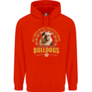A Bulldog Dog Childrens Kids Hoodie Bright Red