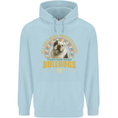A Bulldog Dog Childrens Kids Hoodie Light Blue