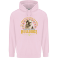 A Bulldog Dog Childrens Kids Hoodie Light Pink