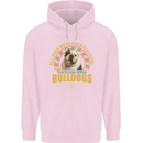 A Bulldog Dog Childrens Kids Hoodie Light Pink