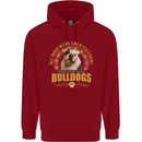 A Bulldog Dog Childrens Kids Hoodie Red