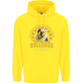 A Bulldog Dog Childrens Kids Hoodie Yellow