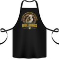 A Bulldog Dog Cotton Apron 100% Organic Black