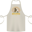 A Bulldog Dog Cotton Apron 100% Organic Natural