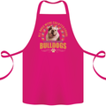 A Bulldog Dog Cotton Apron 100% Organic Pink