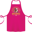A Bulldog Dog Cotton Apron 100% Organic Pink