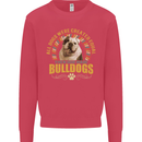 A Bulldog Dog Kids Sweatshirt Jumper Heliconia