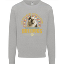A Bulldog Dog Kids Sweatshirt Jumper Sports Grey