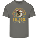 A Bulldog Dog Kids T-Shirt Childrens Charcoal