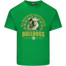 A Bulldog Dog Kids T-Shirt Childrens Irish Green
