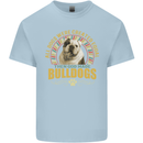 A Bulldog Dog Kids T-Shirt Childrens Light Blue