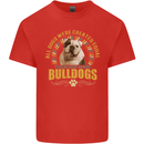 A Bulldog Dog Kids T-Shirt Childrens Red