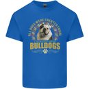 A Bulldog Dog Kids T-Shirt Childrens Royal Blue