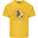 A Bulldog Dog Kids T-Shirt Childrens Yellow
