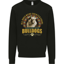 A Bulldog Dog Mens Sweatshirt Jumper Black