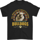 A Bulldog Dog Mens T-Shirt 100% Cotton Black
