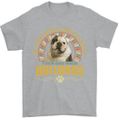 A Bulldog Dog Mens T-Shirt 100% Cotton Sports Grey