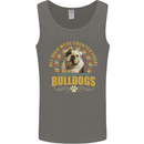 A Bulldog Dog Mens Vest Tank Top Charcoal