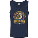 A Bulldog Dog Mens Vest Tank Top Navy Blue
