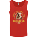 A Bulldog Dog Mens Vest Tank Top Red