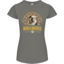 A Bulldog Dog Womens Petite Cut T-Shirt Charcoal
