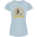 A Bulldog Dog Womens Petite Cut T-Shirt Light Blue
