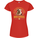 A Bulldog Dog Womens Petite Cut T-Shirt Red