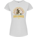 A Bulldog Dog Womens Petite Cut T-Shirt White