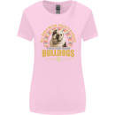 A Bulldog Dog Womens Wider Cut T-Shirt Light Pink