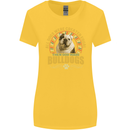 A Bulldog Dog Womens Wider Cut T-Shirt Yellow