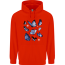 A Butterfly Collection Rhopalocera Childrens Kids Hoodie Bright Red