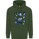 A Butterfly Collection Rhopalocera Childrens Kids Hoodie Forest Green