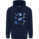 A Butterfly Collection Rhopalocera Childrens Kids Hoodie Navy Blue