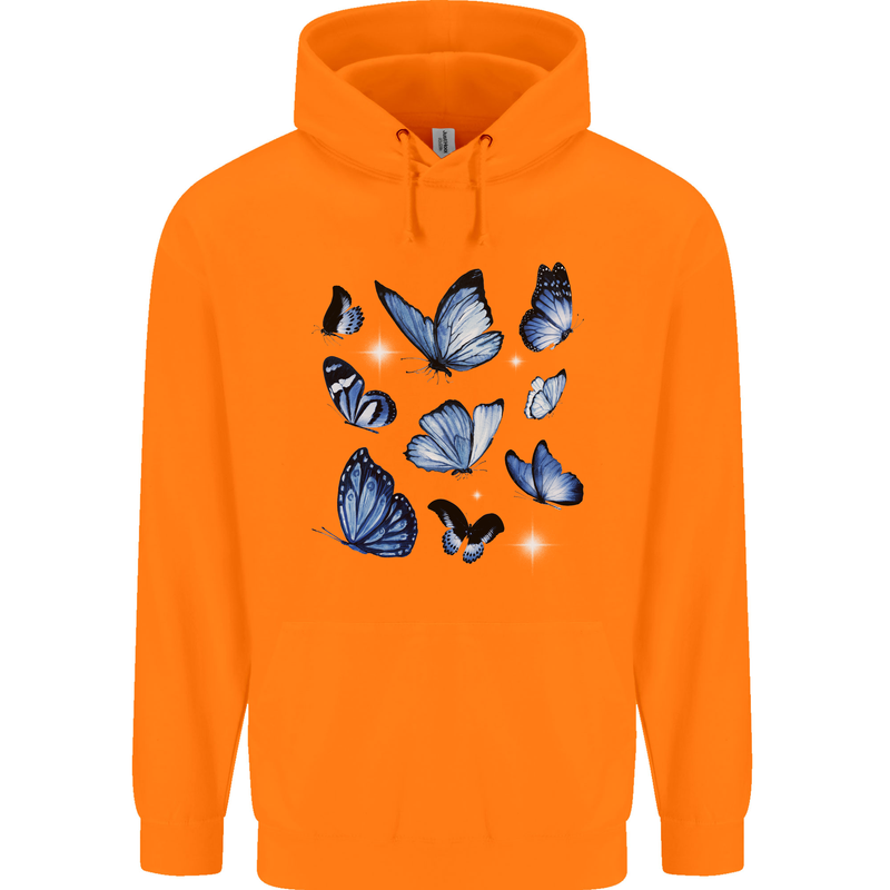 A Butterfly Collection Rhopalocera Childrens Kids Hoodie Orange