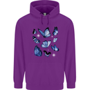 A Butterfly Collection Rhopalocera Childrens Kids Hoodie Purple