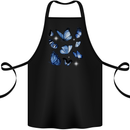 A Butterfly Collection Rhopalocera Cotton Apron 100% Organic Black