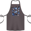 A Butterfly Collection Rhopalocera Cotton Apron 100% Organic Dark Grey