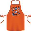A Butterfly Collection Rhopalocera Cotton Apron 100% Organic Orange