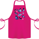 A Butterfly Collection Rhopalocera Cotton Apron 100% Organic Pink