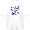 A Butterfly Collection Rhopalocera Cotton Apron 100% Organic White